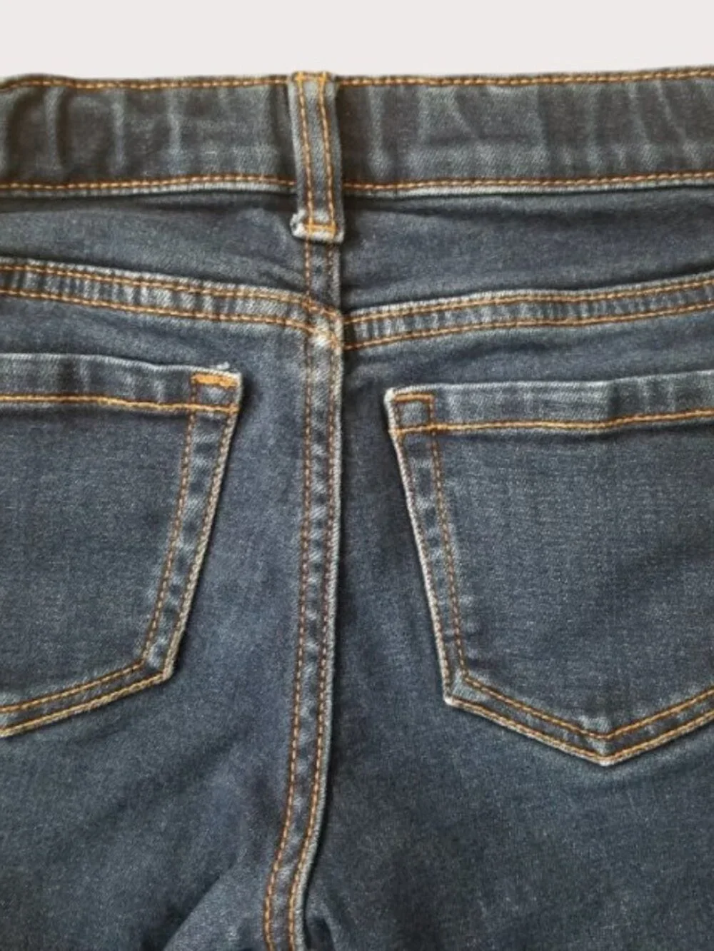 OLD NAVY Straight Slim Stretch Denim Jeans Girls Size 6 Adjustable Waist